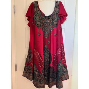 Lapogee • Burgundy S/S dress • Large